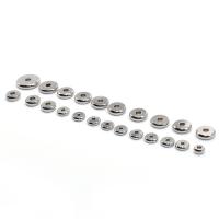Edelstahl-Beads, Edelstahl, plattiert, verschiedene Größen vorhanden, originale Farbe, 200PCs/Tasche, verkauft von Tasche