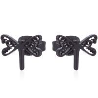 Stainless Steel Stud Earrings Dragonfly Korean style & for woman nickel lead & cadmium free Sold By Pair