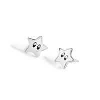 925 Sterling Silver Stud Earrings Star antique silver color plated fashion jewelry & for woman Sold By Pair