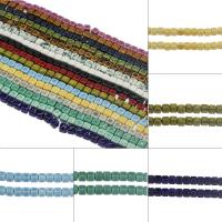 Porcelain Jewelry Beads,  Square, DIY, more colors for choice, 8*8mm, Hole:Approx 2.8mm, Approx 200PCs/Bag, Sold By Bag