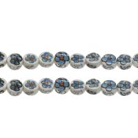 Porcelain Jewelry Beads, Flat Round, 8*5mm, Hole:Approx 1.5mm, Approx 200PCs/Bag, Sold By Bag