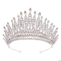 Bridal Tiaras Zinc Alloy with Crystal plated for woman & with rhinestone nickel lead & cadmium free Sold By PC