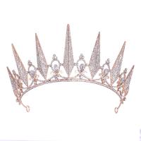 Bridal Tiaras Zinc Alloy with Crystal plated for woman & with rhinestone nickel lead & cadmium free Sold By PC