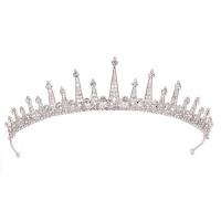 Bridal Tiaras, Tibetan Style, plated, for woman & with rhinestone, more colors for choice, nickel, lead & cadmium free, 40x280mm, Sold By PC