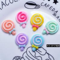 Hair Accessories DIY Findings, Resin, Lollipop, stoving varnish, more sizes for choice, 20u00d727mm, Sold By PC