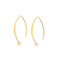 Brass Hook Earwire gold color plated with loop nickel lead & cadmium free 14XX37MM Approx 2mm Sold By Lot