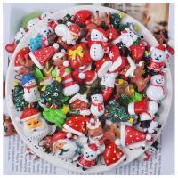 Resin Hair Accessories DIY Findings, brushwork, Christmas Design & different packing style for choice, 30mm~40mm, Sold By PC