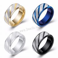 Stainless Steel Finger Ring, plated, fashion jewelry & Unisex & different size for choice, more colors for choice, 8mm, Sold By PC