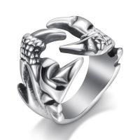 нержавеющая сталь Манжеты палец кольцо, Другое покрытие, разный размер для выбора & Мужский, оригинальный цвет, продается PC