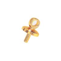 Brass Peg Bail, gold color plated, different size for choice & smooth, nickel, lead & cadmium free, 300PCs/Lot, Sold By Lot