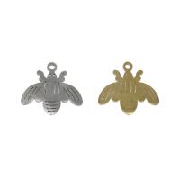 Stainless Steel Animal Pendants, Cicada, plated, more colors for choice, 16.50x15x1mm, Hole:Approx 1.3mm, 10PCs/Bag, Sold By Bag