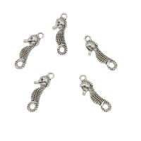 Tibetan Style Animal Pendants, Seahorse, antique silver color plated, nickel, lead & cadmium free, 7x21x2mm, Hole:Approx 1.6mm, Approx 2000PCs/KG, Sold By KG