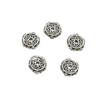 Tibetan Style Jewelry Beads, antique silver color plated, nickel, lead & cadmium free, 9x3mm, Hole:Approx 1.6mm, Approx 833PCs/KG, Sold By KG