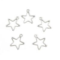 Zink Alloy Star Pendant, antik silver pläterad, ihålig, nickel, bly och kadmium gratis, 20.50x23.50x1.50mm, Hål:Ca 1.8mm, Ca 769PC/KG, Säljs av KG