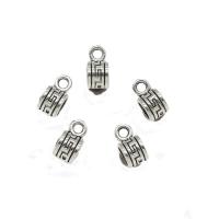 Tibetan Style Bail Beads, antique silver color plated, nickel, lead & cadmium free, 6.50x10x5mm, Hole:Approx 1.9mm, Approx 2500PCs/KG, Sold By KG