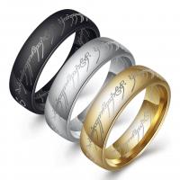 Prst prsten z nerezové oceli, Nerez, á, unisex & různé velikosti pro výběr, více barev na výběr, 6x2mm, Prodáno By PC