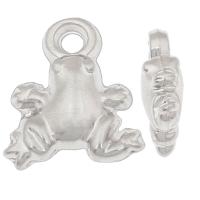 Copper Coated Plastic Pendant, Frog, platinum color plated, 18x14x6mm, Hole:Approx 3mm, Approx 1000PCs/Bag, Sold By Bag