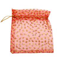 Jewelry Pouches Bags Organza durable & multifunctional & with star pattern 120*100mm Approx Sold By Bag
