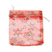 Jewelry Pouches Bags Organza Christmas Design & multifunctional 120*100mm Approx Sold By Bag