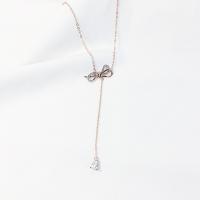 Sterling Silber Halsketten, 925er Sterling Silber, plattiert, für Frau & mit Strass, keine, verkauft per ca. 19.7 ZollInch Strang