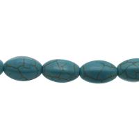 Synthetische Türkis Perle, verschiedene Größen vorhanden, himmelblau, Bohrung:ca. 1mm, verkauft von Tasche