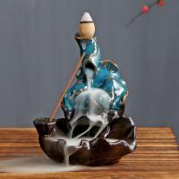 Backflow Incense Burner Porcelain purify the air  nickel lead & cadmium free Sold By PC