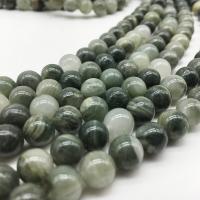 Φυσική πέτρα Χάντρα, Γύρος, γυαλισμένο, DIY & διαφορετικό μέγεθος για την επιλογή, Τρύπα:Περίπου 1mm, Sold Με Strand
