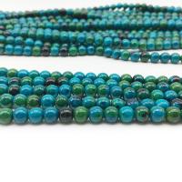 Chrysocolla Beads, Round, polished, DIY & different size for choice, Hole:Approx 1mm, Sold By Strand