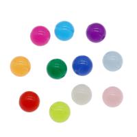 Harpiks smykker Perler, Resin, Runde, forskellig størrelse for valg, flere farver til valg, Hole:Ca. 2.5mm, Solgt af Bag