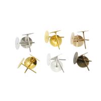 Iron Earring Indlæg, Jern, forgyldt, du kan DIY & forskellig størrelse for valg, flere farver til valg, nikkel, bly & cadmium fri, 100pc'er/Bag, Solgt af Bag