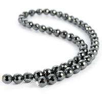 Hämatit Perle, verschiedene Stile für Wahl, schwarz, Bohrung:ca. 1mm, verkauft von Strang