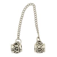 Zinc Alloy antique silver color plated nickel lead & cadmium free Approx 4mm Sold By Bag