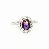 925 Sterling Silver Open Finger Ring, with Gemstone, platinum plated, Adjustable & for woman, more colors for choice, 5x7mm,10.3mm, Sold By PC