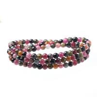 Natural Tourmaline Bracelet, fashion jewelry & different size for choice & for woman, multi-colored, 18cm, Sold By PC