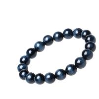 Natural Tiger Eye Bracelets, fashion jewelry & Unisex & different size for choice, blue, 18cm, Sold By PC