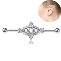 Bijoux de piercing d'oreille en acier inoxydable, pour femme, Vendu par PC