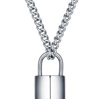Stainless Steel Jewelry Necklace, Titanium Steel, with iron earnut & fashion jewelry, 59.5cm, Sold By PC