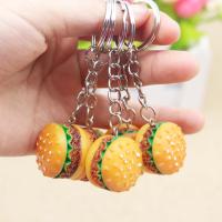 Bag Purse Charms Keyrings Keychains Resin with Zinc Alloy Unisex & mixed 2.8CMx1.8CM Sold By Lot