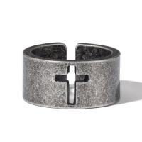Палец кольцо из нержавеющей стали, Нержавеющая сталь 316, плакированный цветом под старое серебро, разный размер для выбора & Мужский & отверстие, плакирование металлическим цветом, продается PC