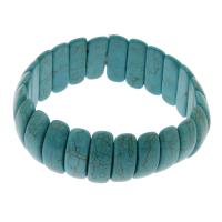 turquoise synthétique bracelet, bijoux de mode & unisexe, blue ciel, 22x8x6mm, Longueur:Environ 7.5 pouce, 10Strandstoron/lot, Vendu par lot