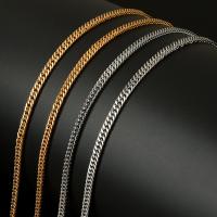 Kantstenskæde i rustfrit stål, Stainless Steel, med plast spole, forgyldt, bremse kæde, flere farver til valg, 3mm, Ca. 20m/Spool, Solgt af Spool
