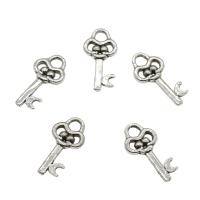Zinc Alloy Key Pendants antique silver color plated nickel lead & cadmium free Approx 3mm Approx Sold By KG