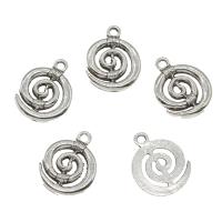 Tibetan Style Hollow Pendants, antique silver color plated, nickel, lead & cadmium free, 14x18x1.60mm, Hole:Approx 1.8mm, Approx 714PCs/KG, Sold By KG