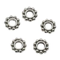 Zinc Alloy Spacer Beads Round antique silver color plated nickel lead & cadmium free Approx 2.4mm Approx Sold By KG