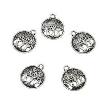 Tibetan Style Pendants, antique silver color plated, nickel, lead & cadmium free, 15.50x18.50x2mm, Hole:Approx 1.8mm, Approx 714PCs/KG, Sold By KG