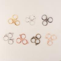 Brass Lever Back Earring Component, plated, with loop, more colors for choice, nickel, lead & cadmium free, 14*12mm, Approx 20PCs/Bag, Sold By Bag