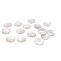 White Shell Cabochon, lesklý, různé velikosti pro výběr, 100PC/Bag, Prodáno By Bag