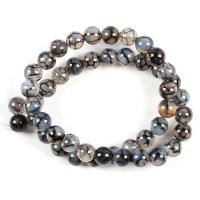 Natürliche Crackle Achat Perlen, Geknister Achat, rund, DIY & verschiedene Größen vorhanden, keine, verkauft von Strang