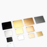 Stainless Steel Pendants, Square, different size for choice, more colors for choice, 10PCs/Lot, Sold By Lot