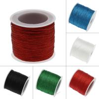 Wax Cord, waxed cord, with plastic spool, more colors for choice, 0.4mm, Approx 90Yards/Spool, Sold By Spool